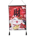 Panneau Mural Japonais Le Chat Porte Bonheur