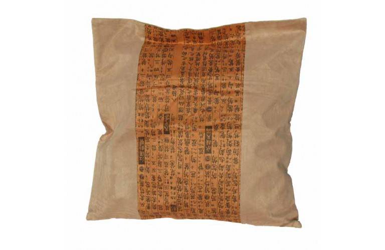 HOUSSE DE COUSSIN - CALLIGRAPHIE CHINOISE