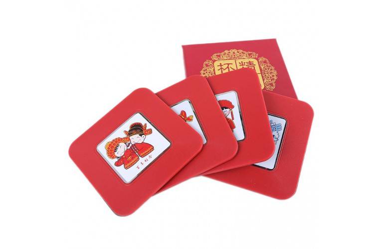 4 DESSOUS de VERRE 4 DESSOUS de VERRE