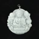 COLLIER MEDAILLE GUANYIN en JADE COLLIER MEDAILLE GUANYIN en JADE