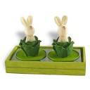 LOT 2 BOUGIES DE FETE LAPINS DANS CHOU LOT 2 BOUGIES DE FETE LAPINS DANS CHOU