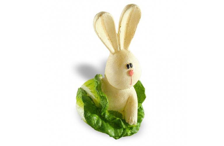 BOUGIE LAPIN SORTANT D’UN CHOU