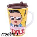 Mug Collection Psy avec Couvercle