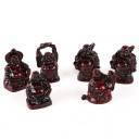 6 Figurines Bouddha Maitreya