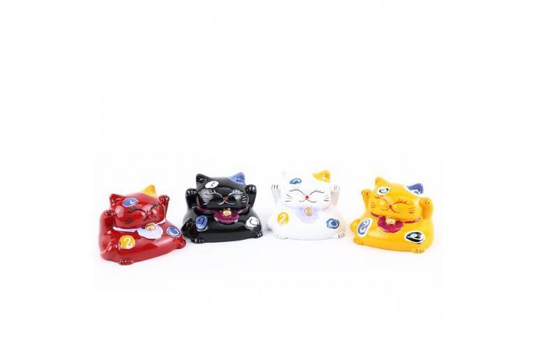 4 FIGURINES MANEKI NEKO JAPONAIS 4 FIGURINES MANEKI NEKO JAPONAIS