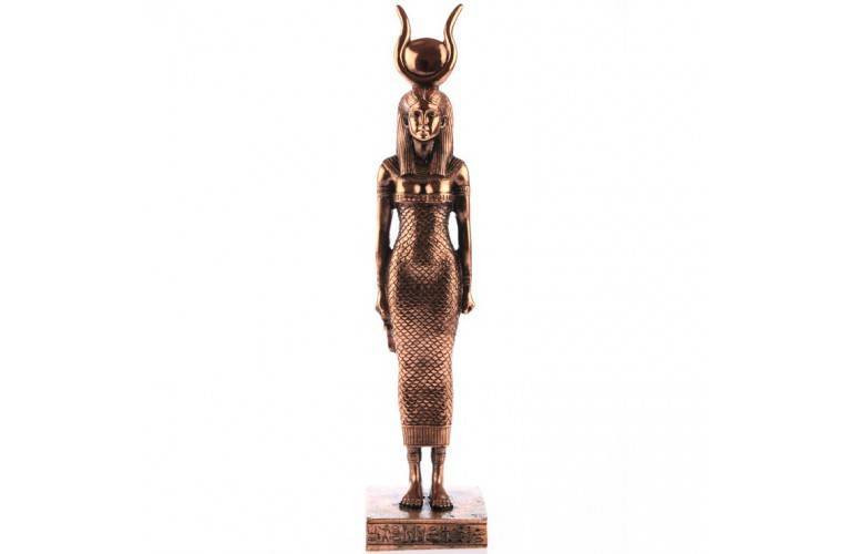 STATUETTE EGYPTIENNE DEESSE HATHOR STATUETTE EGYPTIENNE DEESSE HATHOR