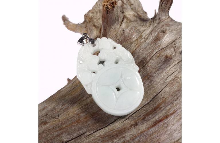 COL. PENDENTIF COUPLE DE PI XIU SUR PI en JADE COL. PENDENTIF COUPLE DE PI XIU SUR PI en JADE