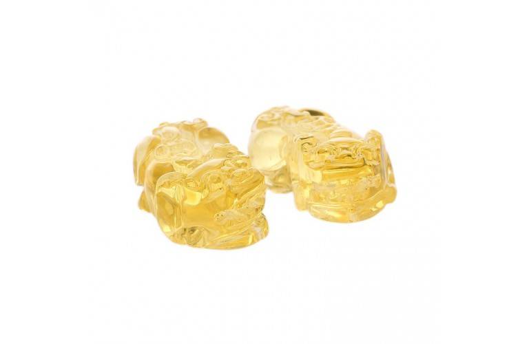COUPLE de Pi Xiu en CITRINE COUPLE de Pi Xiu en CITRINE