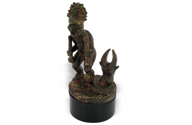 STATUETTE CHASSEUR AFRICAIN BAOULE STATUETTE CHASSEUR AFRICAIN BAOULE