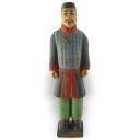 GUERRIER DE XIAN PEINT A LA MAIN : CAVALIER 26CM GUERRIER DE XIAN PEINT A LA MAIN : CAVALIER 26CM