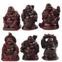6 Figurines Bouddha Maitreya