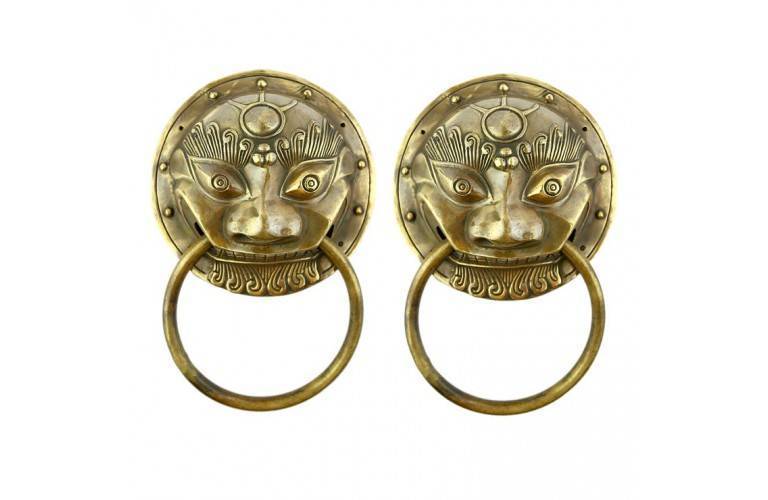 2 HEURTOIRS de PORTE LIONS CHINOIS 2 HEURTOIRS de PORTE LIONS CHINOIS