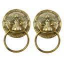 2 HEURTOIRS de PORTE LIONS CHINOIS 2 HEURTOIRS de PORTE LIONS CHINOIS