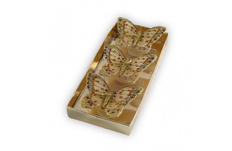 LOT 3 PETITES BOUGIES PAPILLONS LOT 3 PETITES BOUGIES PAPILLONS