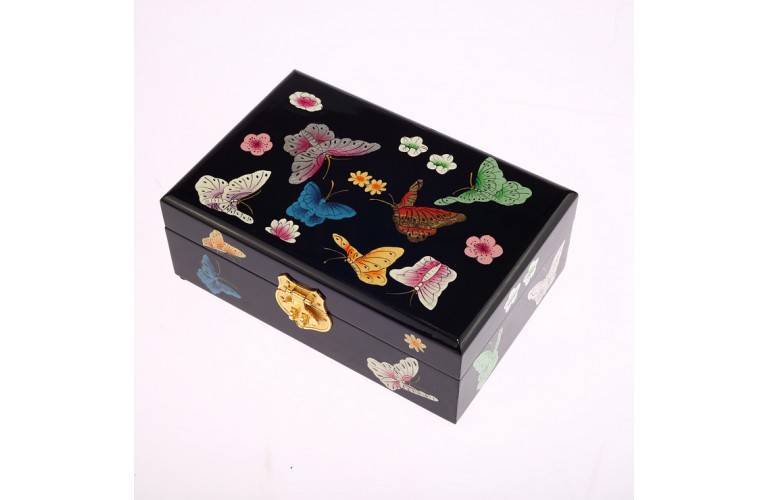 COFFRET A BIJOUX ASIATIQUE Papillons COFFRET A BIJOUX ASIATIQUE Papillons