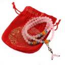 Mala Bouddhiste en Quartz Rose