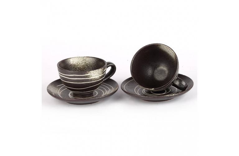 SERIE de 2 TASSES DESIGN JAPONAIS SERIE de 2 TASSES DESIGN JAPONAIS