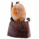 Sculpture Traditionnelle PiXiu Feng Shui en Agate