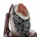 Sculpture Crapaud de Fortune Feng Shui en Agate