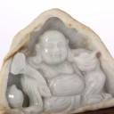 Sculpture Bouddha Rieur Bonheur en Jade