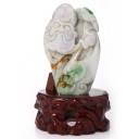 STATUETTE BOUDDHISTE en JADE - LUOHAN STATUETTE BOUDDHISTE en JADE - LUOHAN