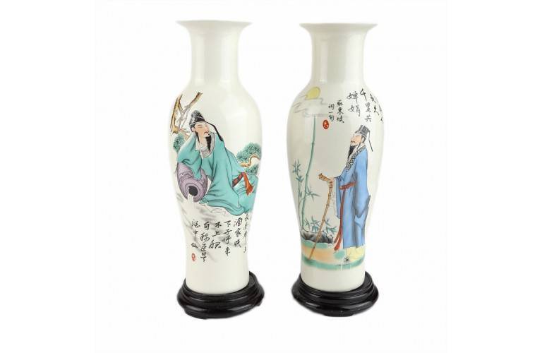 2 VASES CHINOIS TRADITIONNELS 2 VASES CHINOIS TRADITIONNELS