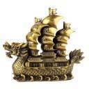 Lingot De Fortune Feng Shui En Métal Doré - 5.5x6.5x5 Cm - Symbole De Richesse Pour Maison Ou Bureau