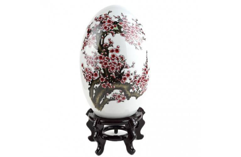 GRAND OEUF ASIATIQUE DE DECORATION GRAND OEUF ASIATIQUE DE DECORATION