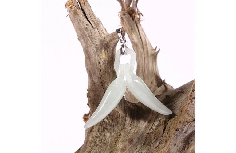 COLLIER PEND. PIMENTS du BONHEUR en JADE COLLIER PEND. PIMENTS du BONHEUR en JADE