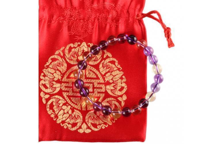 BRACELET CITRINE-AMETHYSTE BRACELET CITRINE-AMETHYSTE