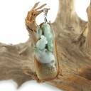 PENDENTIF POISSON de FORTUNE sur BLOC de JADE PENDENTIF POISSON de FORTUNE sur BLOC de JADE