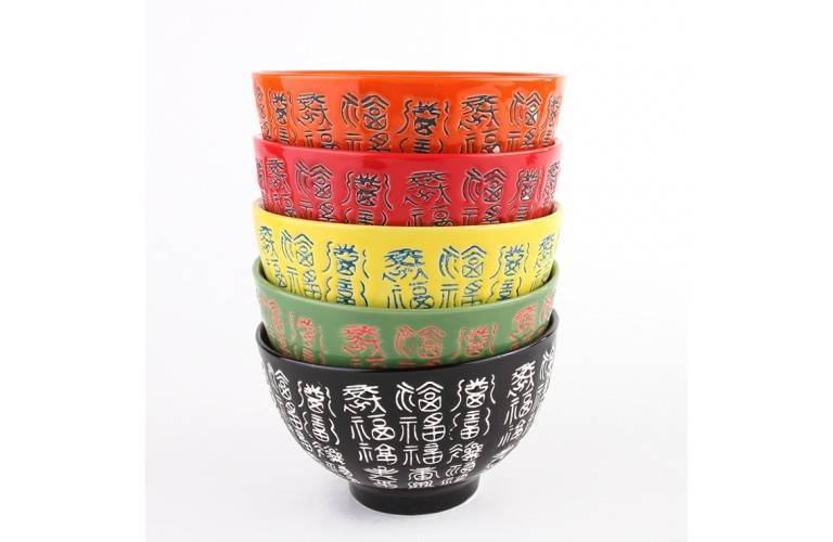 5 BOLS CHINOIS en COULEURS 5 BOLS CHINOIS en COULEURS