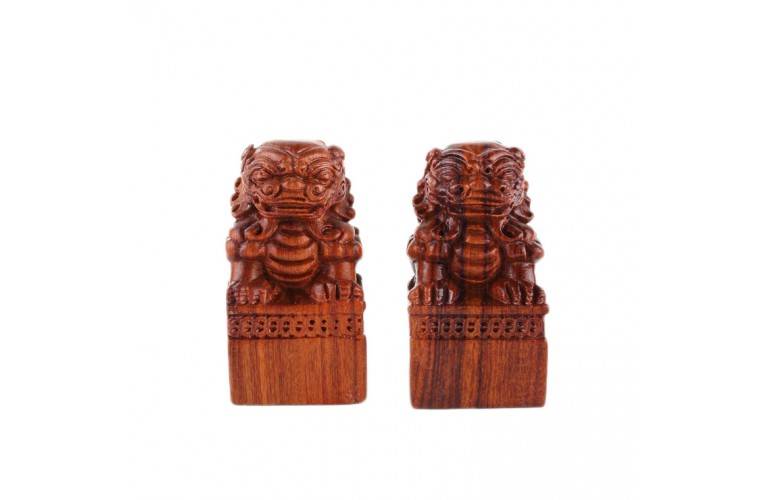 2 LIONS FO en BOIS 2 LIONS FO en BOIS