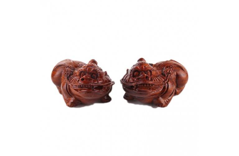 COUPLE de PI XIU en BOIS COUPLE de PI XIU en BOIS