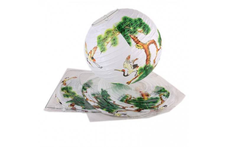 LOT DE 4 LAMPIONS BOULES ASIATIQUE LOT DE 4 LAMPIONS BOULES ASIATIQUE