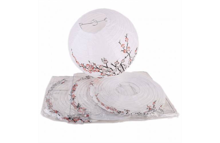 LOT DE 4 LAMPIONS AMBIANCE JAPONAISE LOT DE 4 LAMPIONS AMBIANCE JAPONAISE