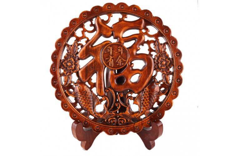 IDEOGRAMME BONHEUR en BOIS SCULPTE IDEOGRAMME BONHEUR en BOIS SCULPTE