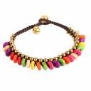 BRACELET TIBETAIN - PERLES et DISQUES BRACELET TIBETAIN - PERLES et DISQUES
