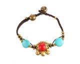 BRACELET TIBETAIN - RED and BLUE