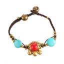 BRACELET TIBETAIN - RED and BLUE