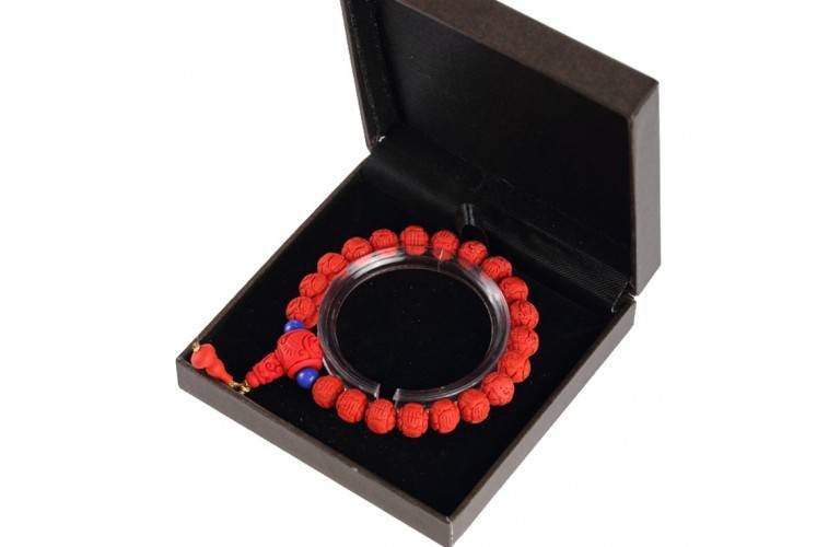 BRACELET BOUDDHISTE CINABRE BRACELET BOUDDHISTE CINABRE
