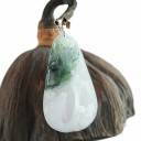 PEND. LOTUS et POISSON EN JADE BLANC et VERT PEND. LOTUS et POISSON EN JADE BLANC et VERT