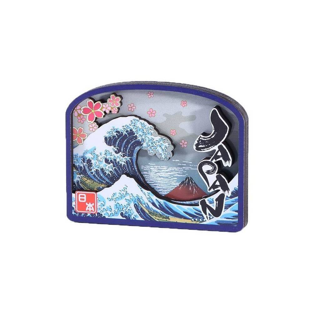 Magnet 3D La grande Vague de Kanagawa d'Hokusai