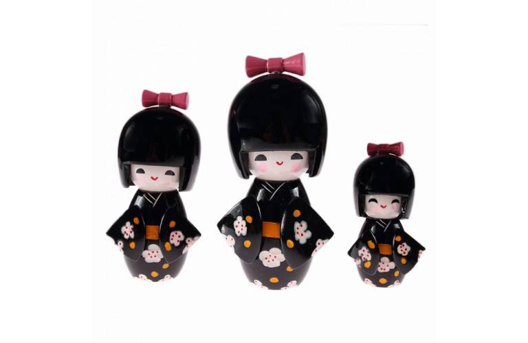 3 POUPEES JAPONAISES KOKESHIS 3 POUPEES JAPONAISES KOKESHIS