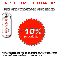 10% de remise en février sur lachineuse.com