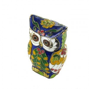 HIBOU OBJET CLOISONNE