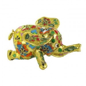 ELEPHANT OBJET CLOISONNE